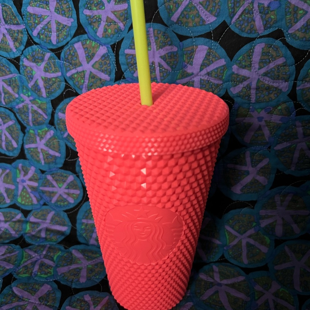 Starbucks pink studded 16oz dragonfruit tumbler 2022